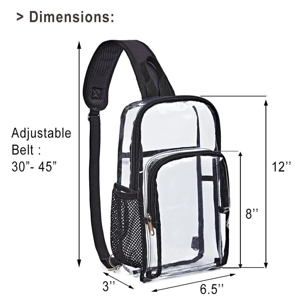 Casual Clear Crossbody Bag