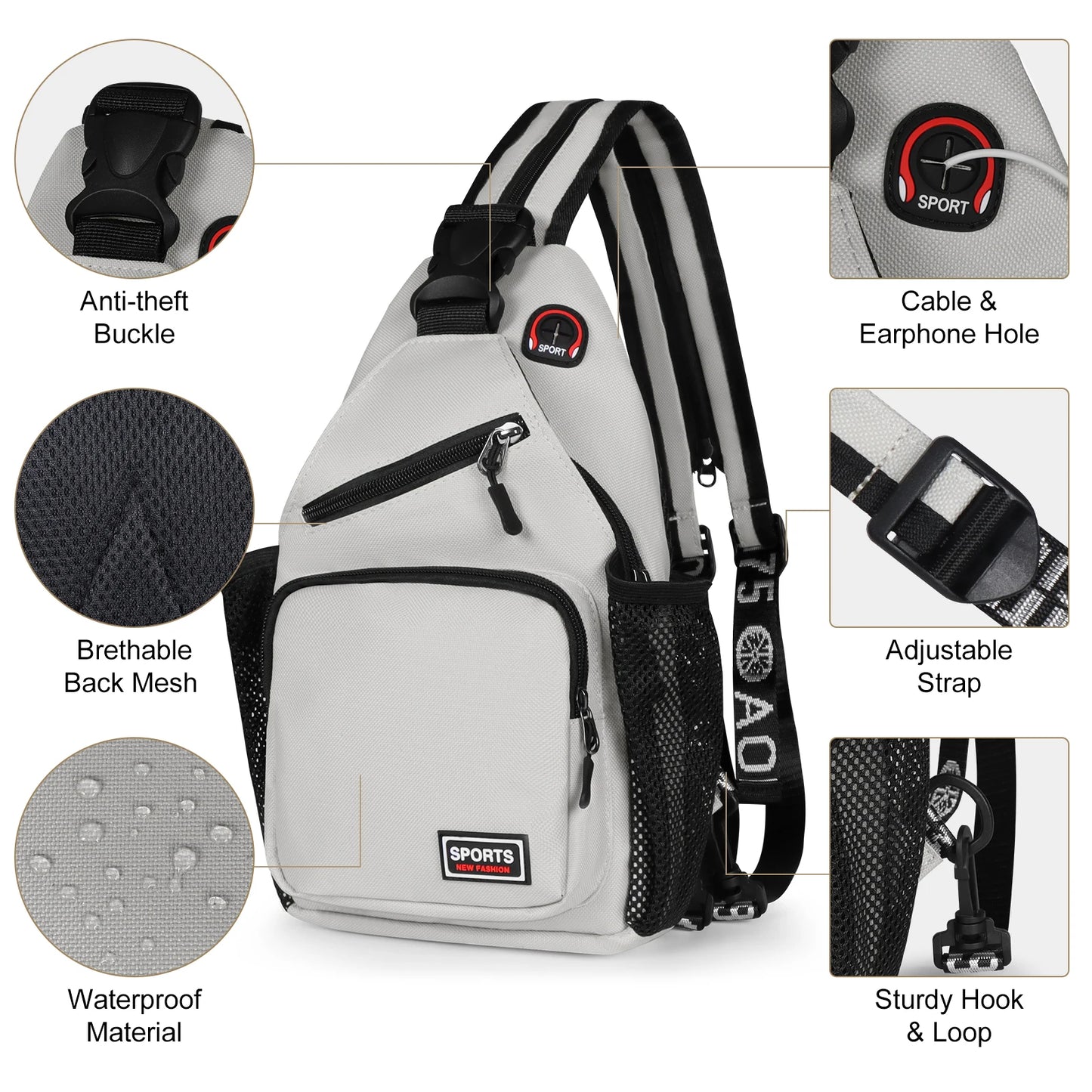 Designed Crossbody Shoulder Backpack For Ladies