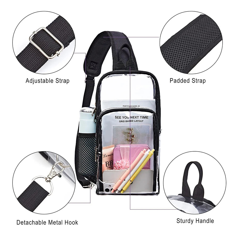 Casual Clear Crossbody Bag